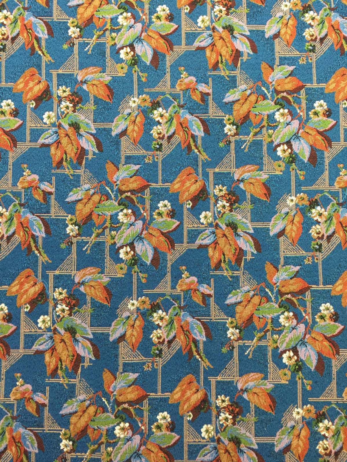 Patchwork Botanical Polyester Jacquard Fabric for Bags Polyester Jacquard Fabric