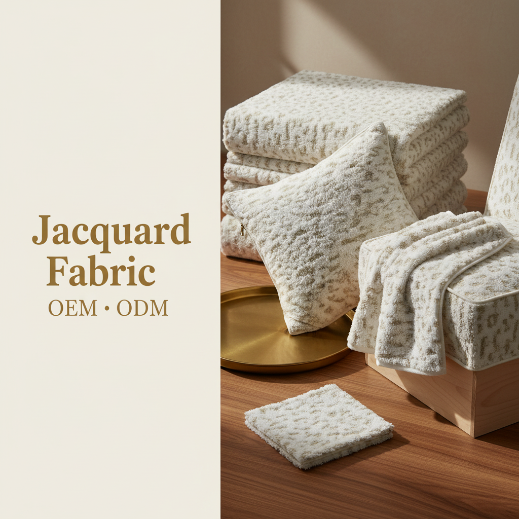 White Abstract Stroke Jacquard Woven Fabric | 100% Polyester | 145cm | Wholesale OEM Functional Fabric