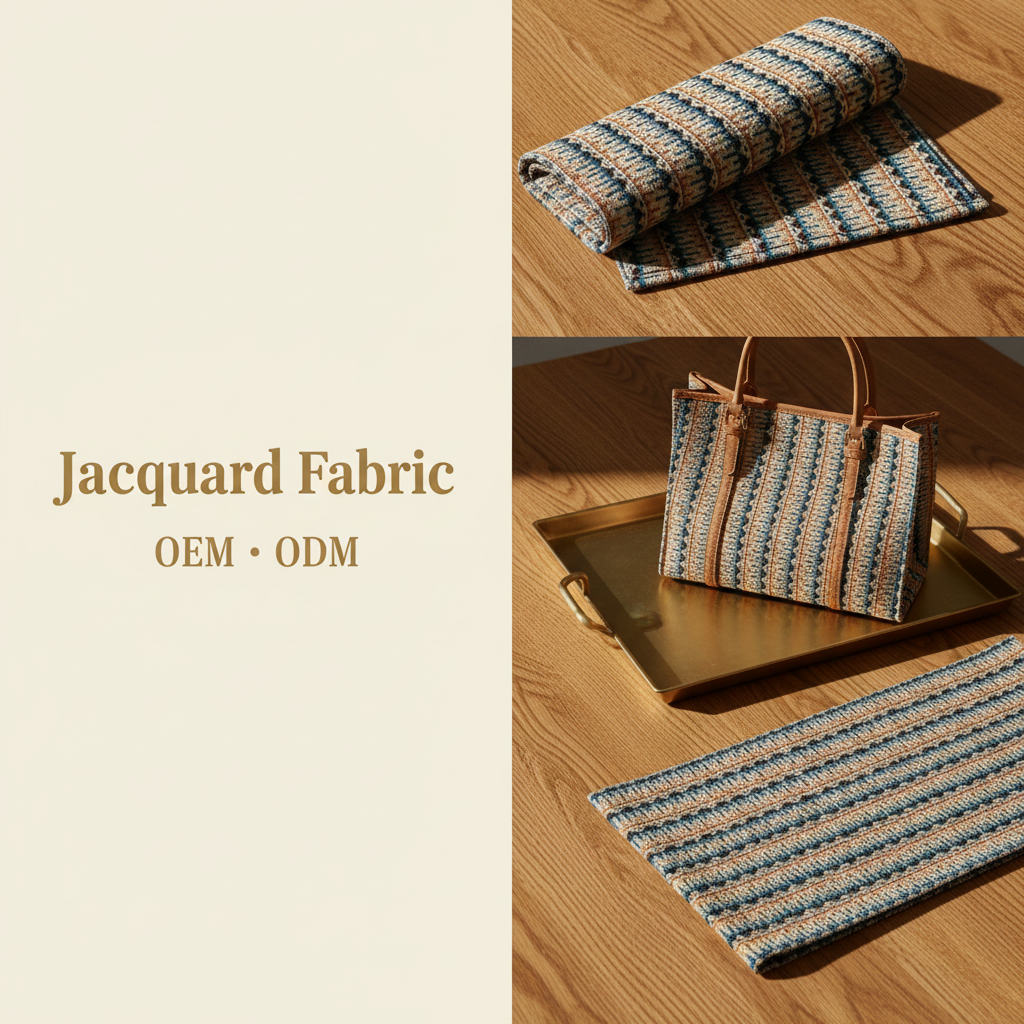 Ethnic Stripe Jacquard Woven Fabric | Polyester-Cotton | 150cm | Wholesale OEM Custom Jacquard Fabric