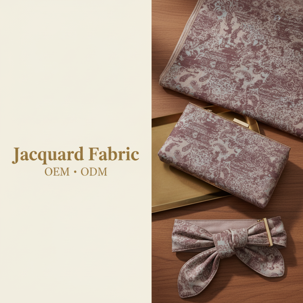 Dusty Rose Vintage Paisley Jacquard Fabric | Chenille Poly-Cotton | 145cm | Wholesale OEM Custom Chenille Jacquard Fabric