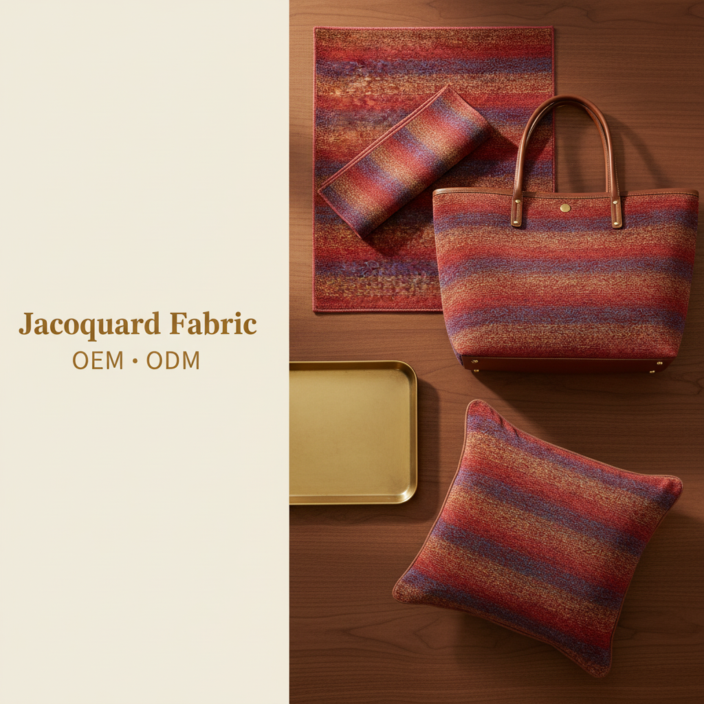 Multicolor Gradient Stripe Chenille Jacquard Fabric | Chenille Polyester | 150cm | Wholesale OEM Custom Chenille Jacquard Fabric