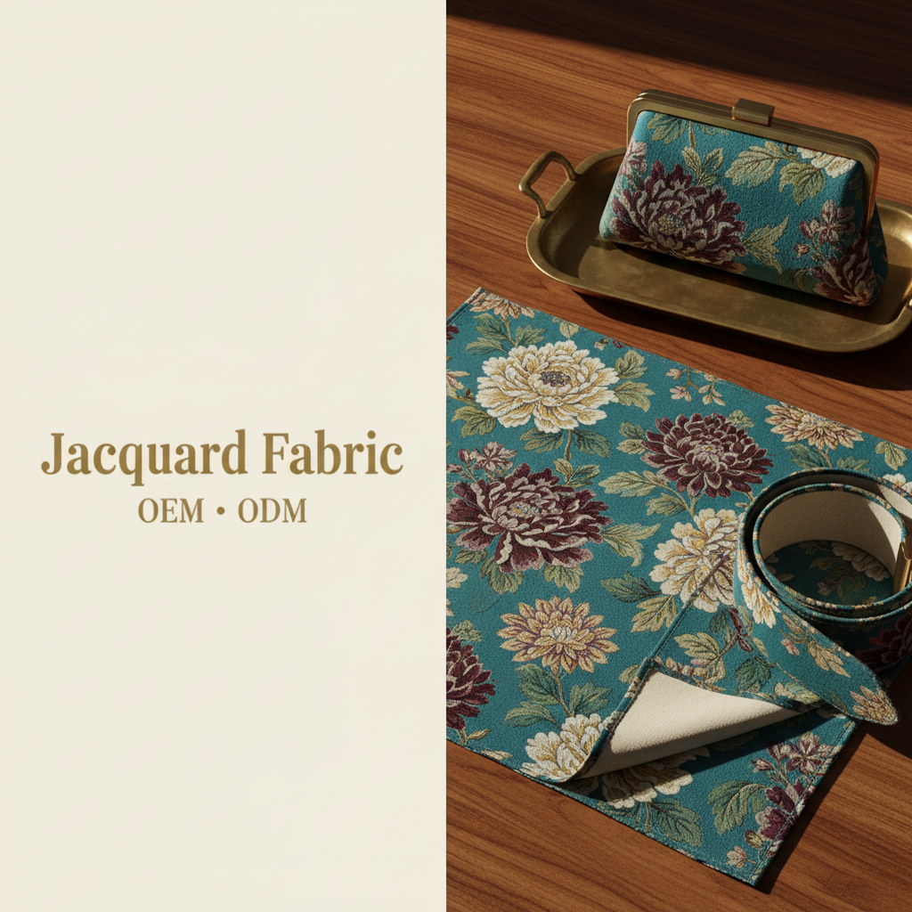 Multi-Color Floral Jacquard Fabric | Polyester-Cotton | 150cm | Wholesale OEM Custom Jacquard Fabric