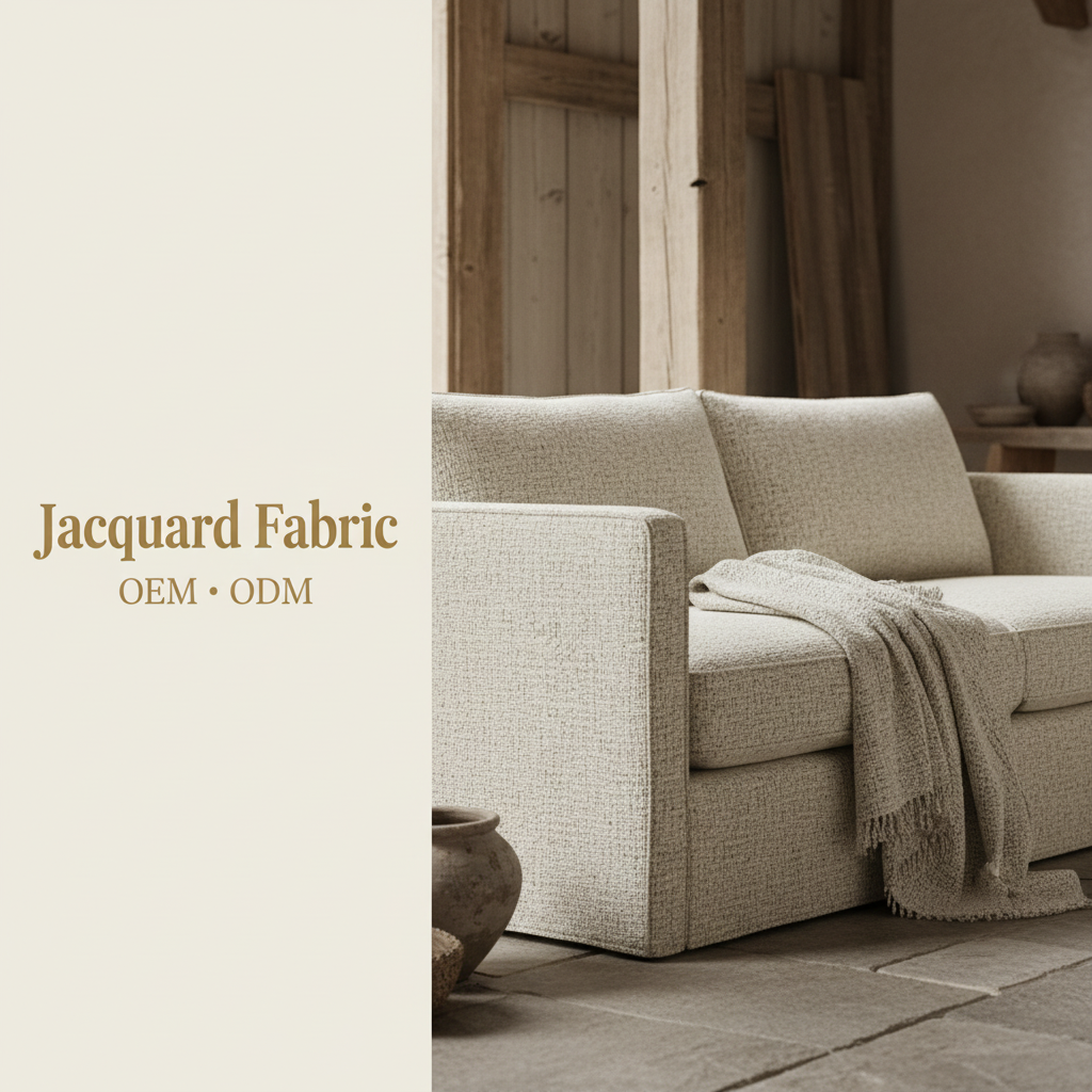 Ivory Open Weave Textured Jacquard Woven Fabric | 100% Polyester | 145cm | Wholesale OEM Functional Fabric