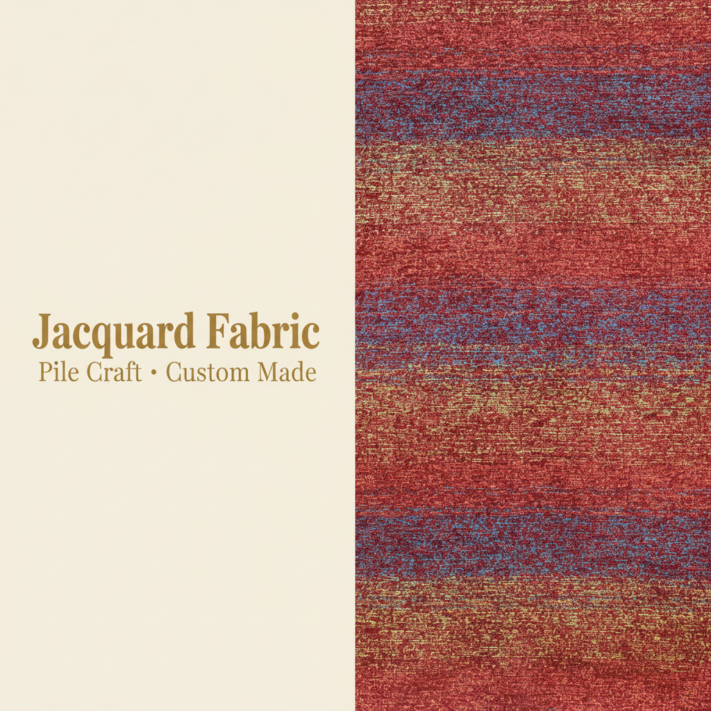 Multicolor Gradient Stripe Chenille Jacquard Fabric | Chenille Polyester | 150cm | Wholesale OEM Custom Chenille Jacquard Fabric