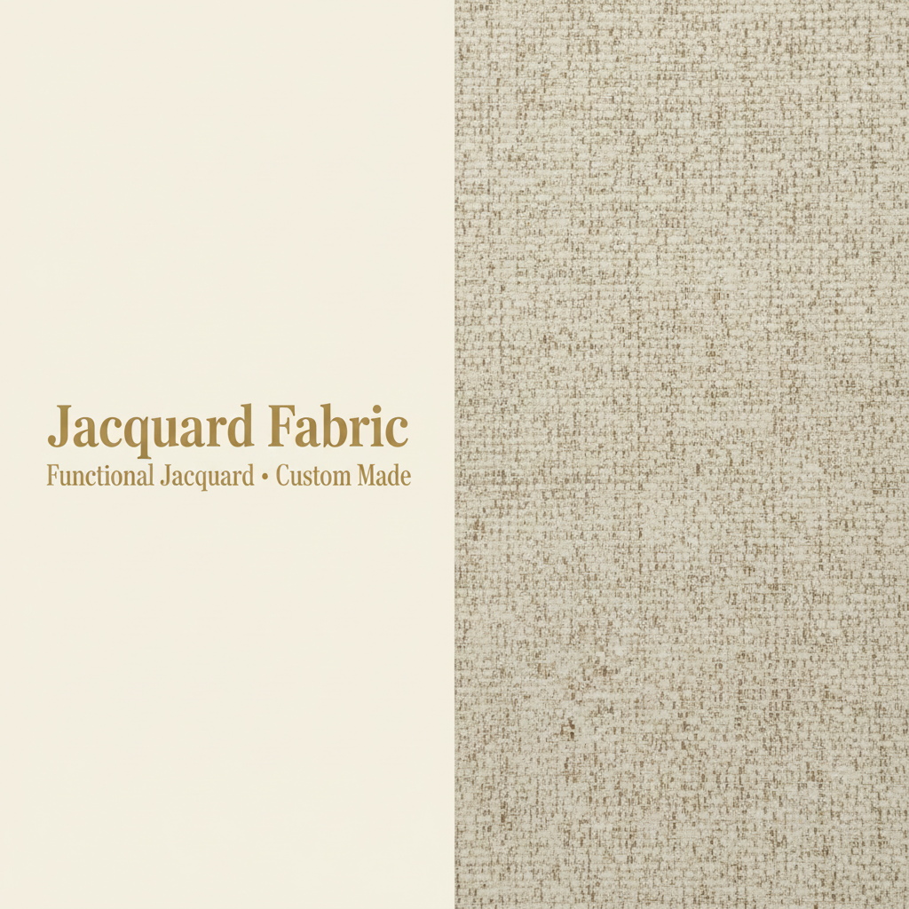 Ivory Open Weave Textured Jacquard Woven Fabric | 100% Polyester | 145cm | Wholesale OEM Functional Fabric