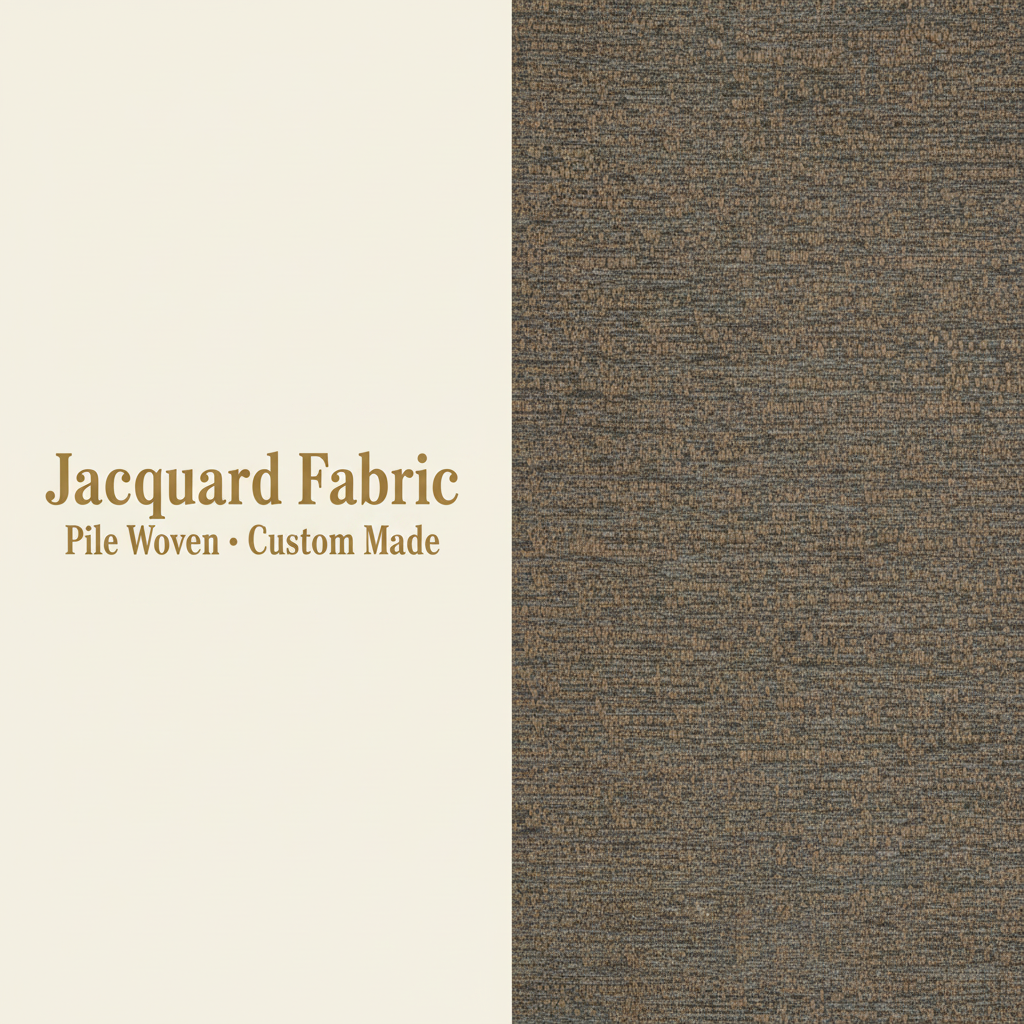 Brown-Grey Plain Texture Chenille Jacquard Fabric | 100% Polyester | 145cm | Wholesale OEM Functional Fabric