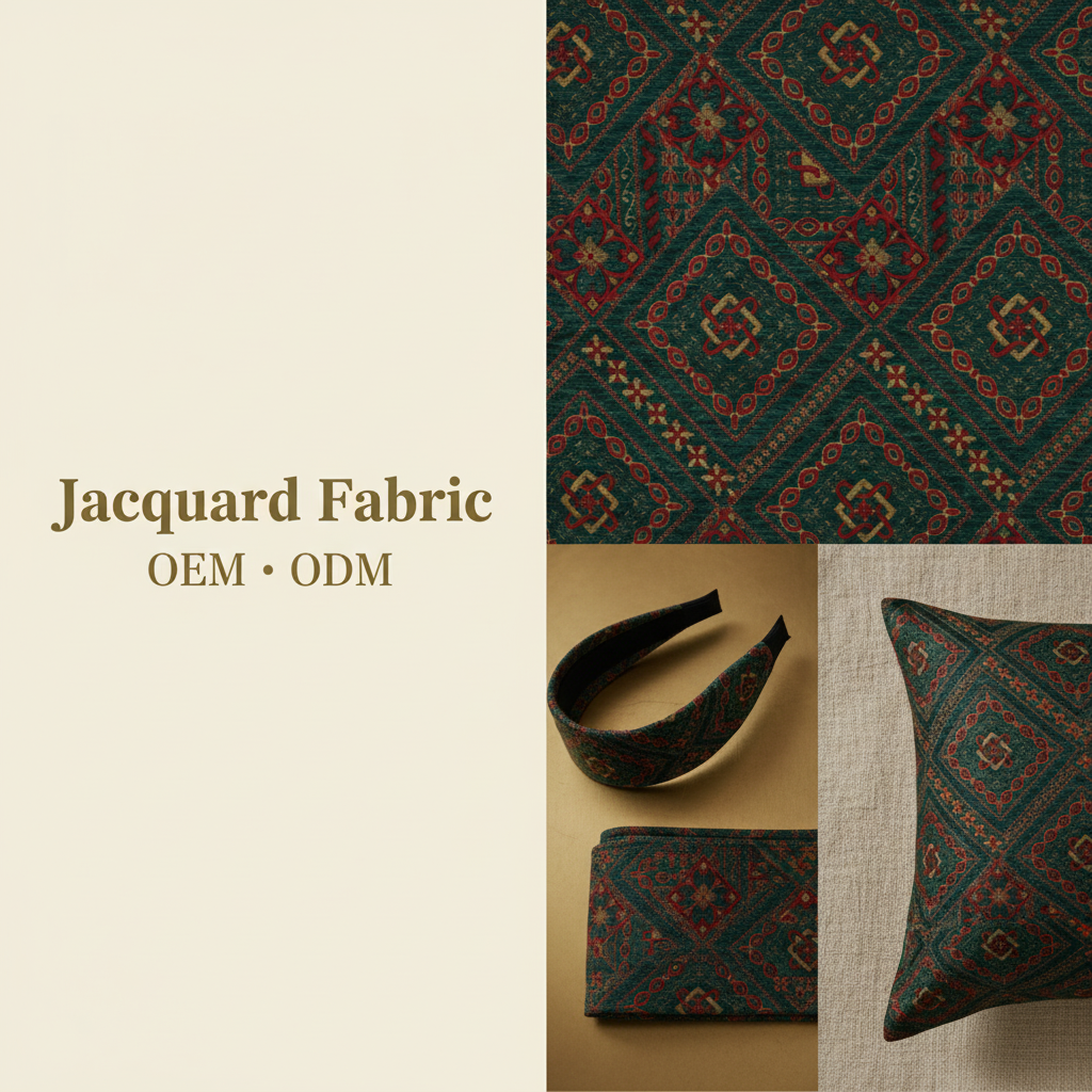 Multicolor Diamond Medallion Chenille Jacquard Fabric | Polyester-Cotton Chenille | 150cm | Wholesale OEM Custom Chenille Jacquard Fabric