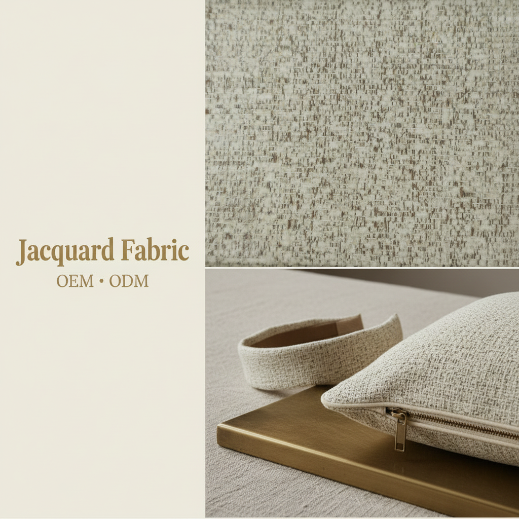 Ivory Open Weave Textured Jacquard Woven Fabric | 100% Polyester | 145cm | Wholesale OEM Functional Fabric