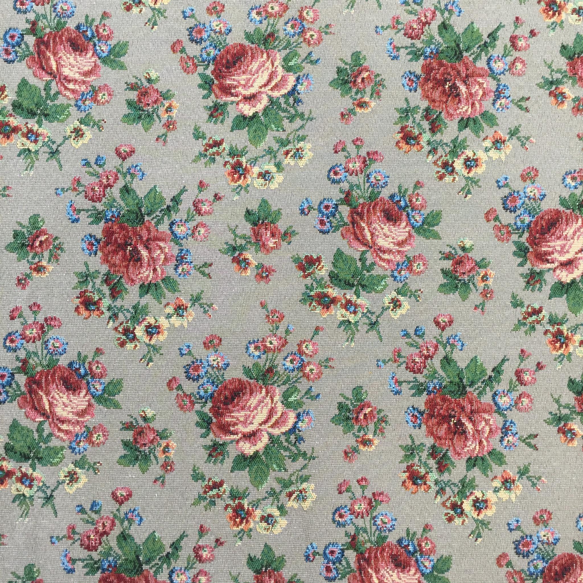Rose Posy Polyester Jacquard Fabric for Bags Polyester Jacquard Fabric