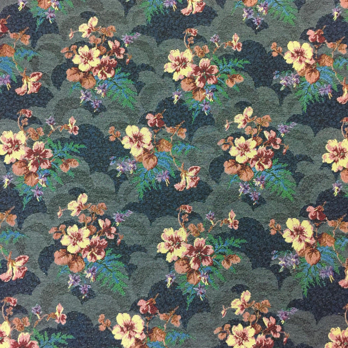 Scalloped Garden Polyester Jacquard Fabric for Bags Polyester Jacquard Fabric