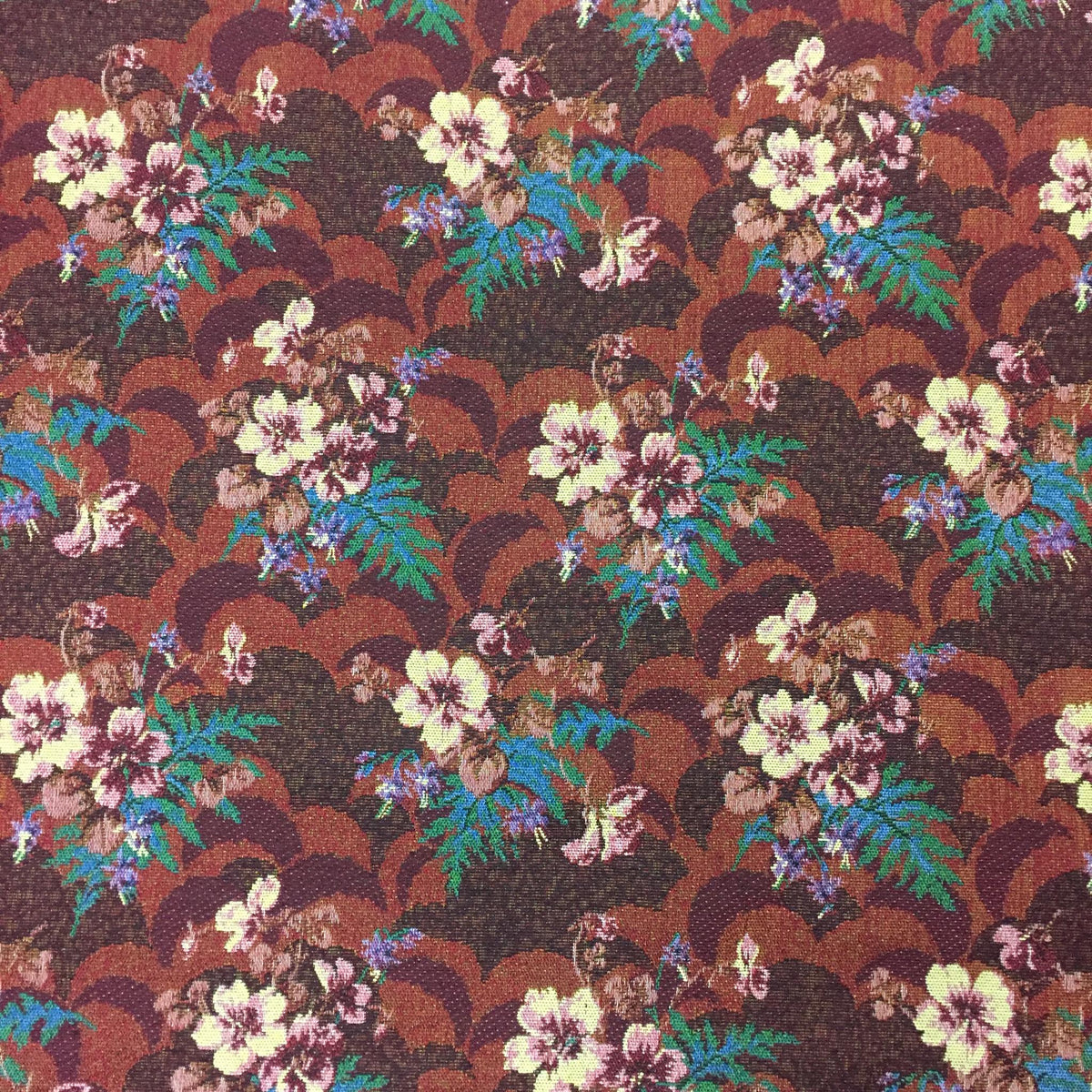 Scalloped Garden Polyester Jacquard Fabric for Bags Polyester Jacquard Fabric