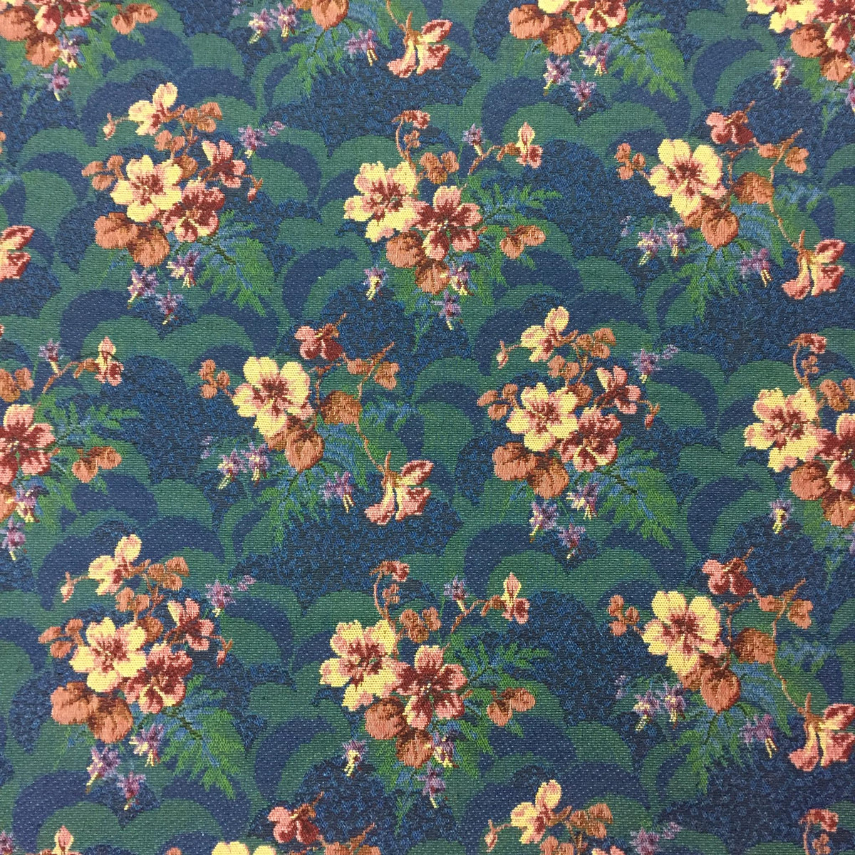 Scalloped Garden Polyester Jacquard Fabric for Bags Polyester Jacquard Fabric