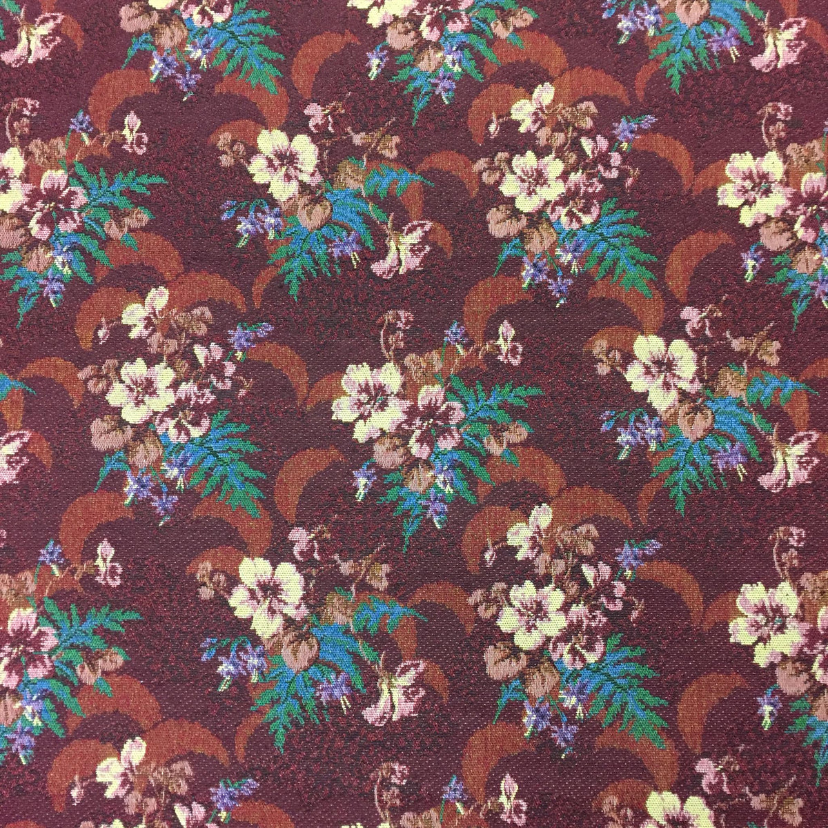 Scalloped Garden Polyester Jacquard Fabric for Bags Polyester Jacquard Fabric