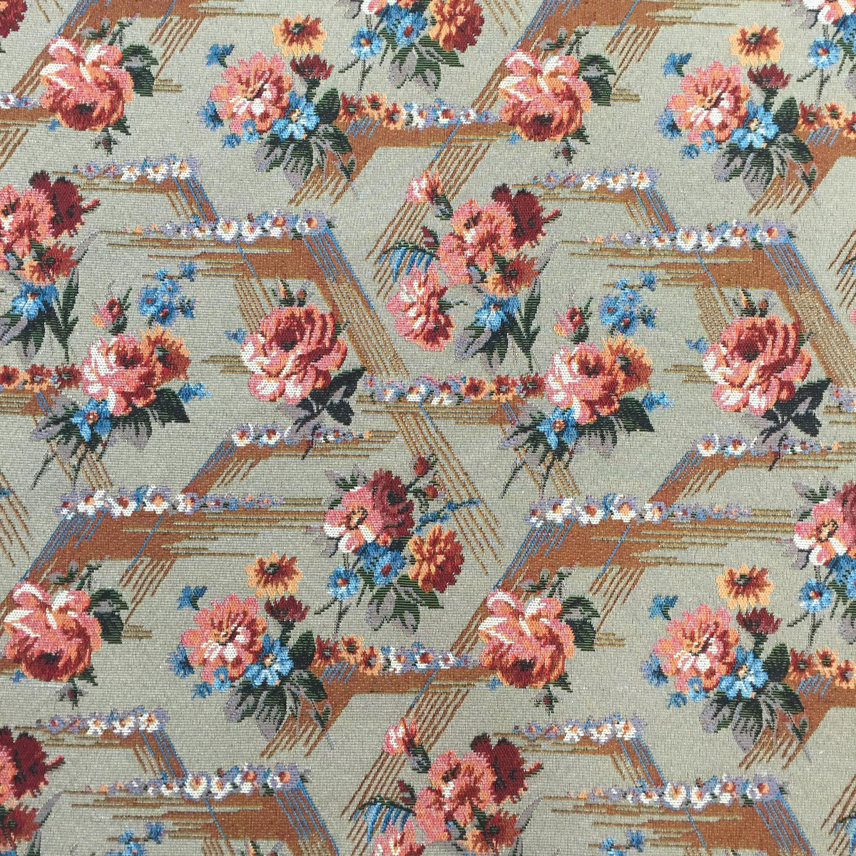 Trellis Rose Polyester Jacquard Fabric for Bags Polyester Jacquard Fabric