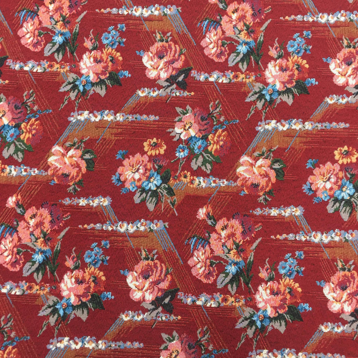 Trellis Rose Polyester Jacquard Fabric for Bags Polyester Jacquard Fabric