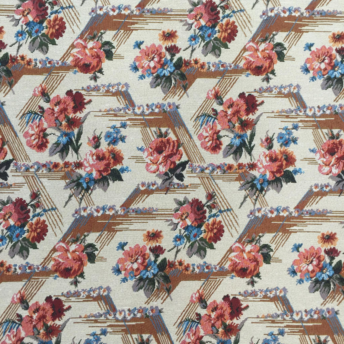 Trellis Rose Polyester Jacquard Fabric for Bags Polyester Jacquard Fabric