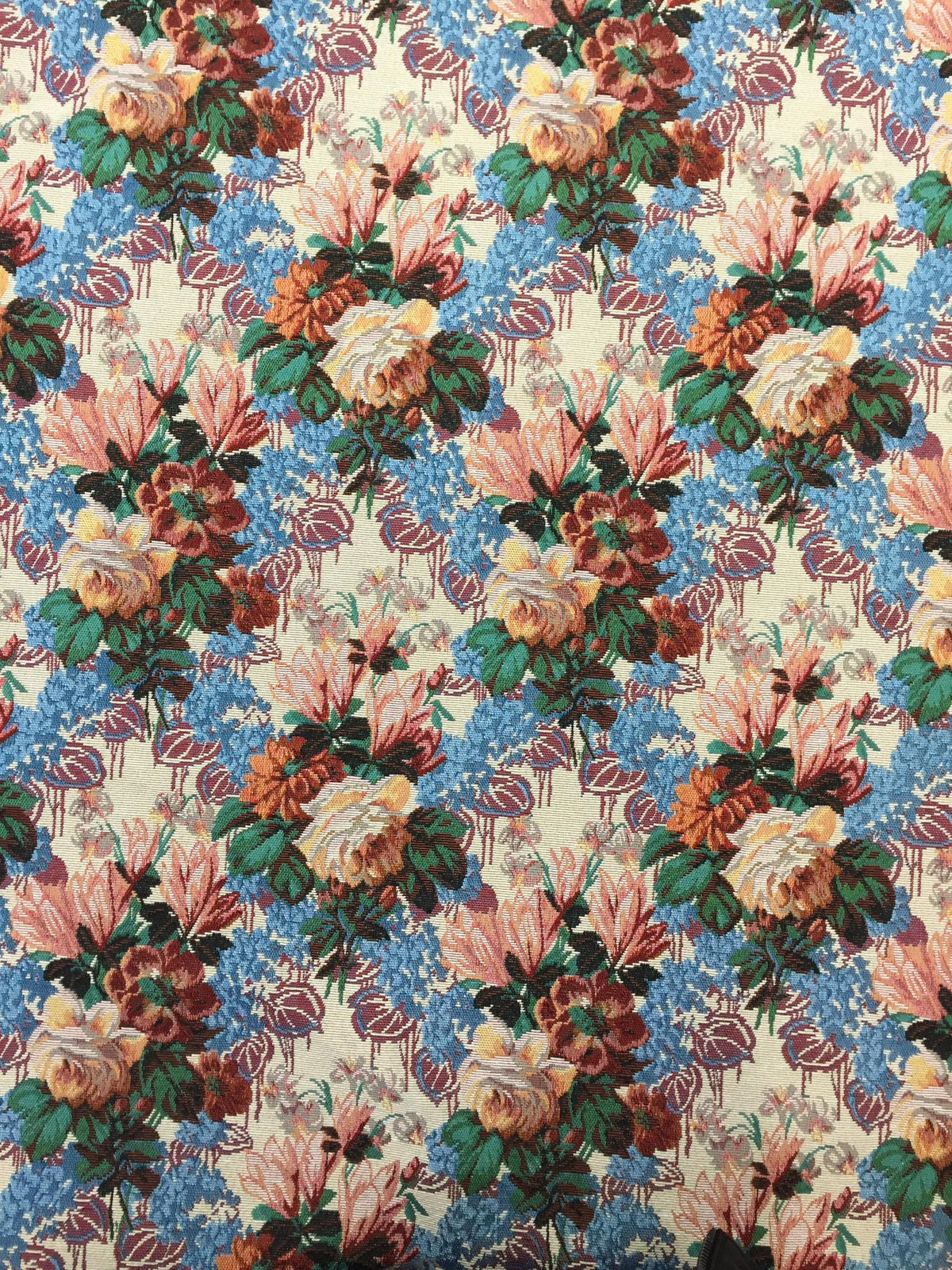 Tropical Bouquet Polyester Jacquard Fabric for Bags Polyester Jacquard Fabric
