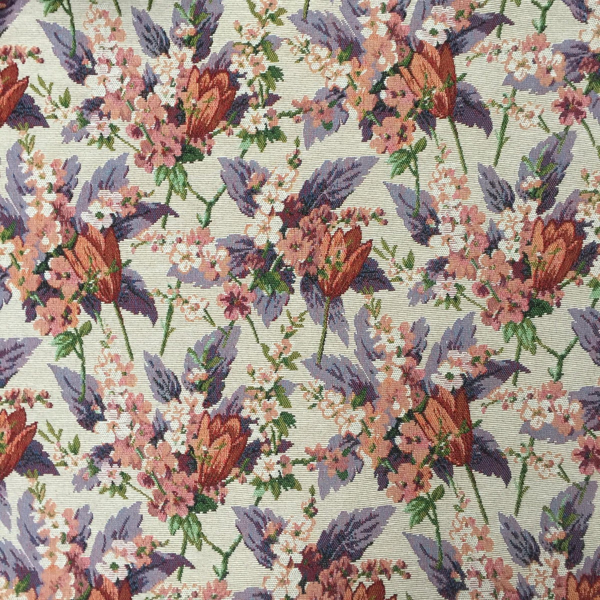 Wildflower Spray Polyester Jacquard Fabric for Bags Polyester Jacquard Fabric