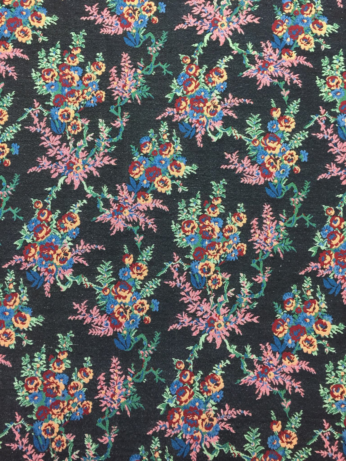 Winding Floral Polyester Jacquard Fabric for Bags Polyester Jacquard Fabric