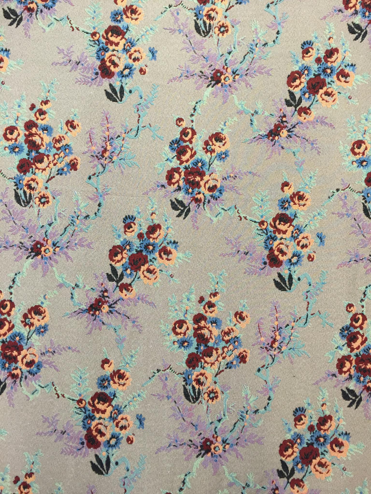 Winding Floral Polyester Jacquard for Bags | TH1626