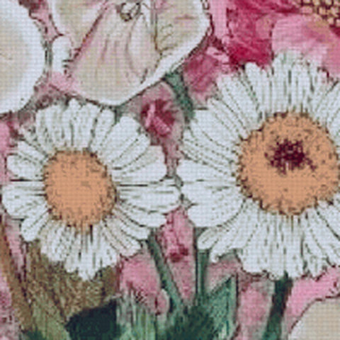 50 DPI and 256-colour simulation of the same petals