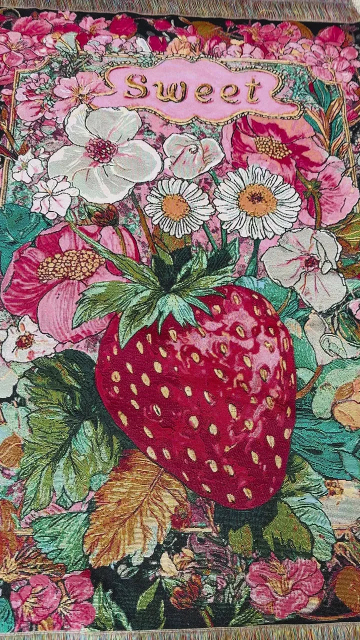 Actual woven tapestry associated with the separate artwork reference